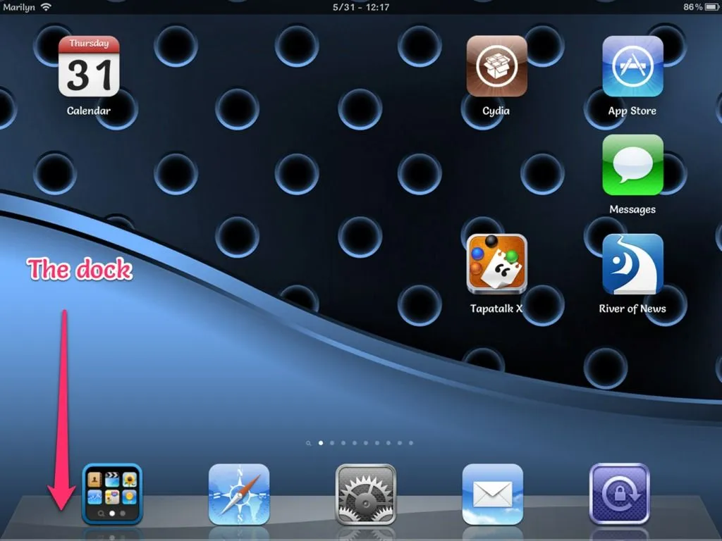 move icons to next screen | Apple iPad Forum