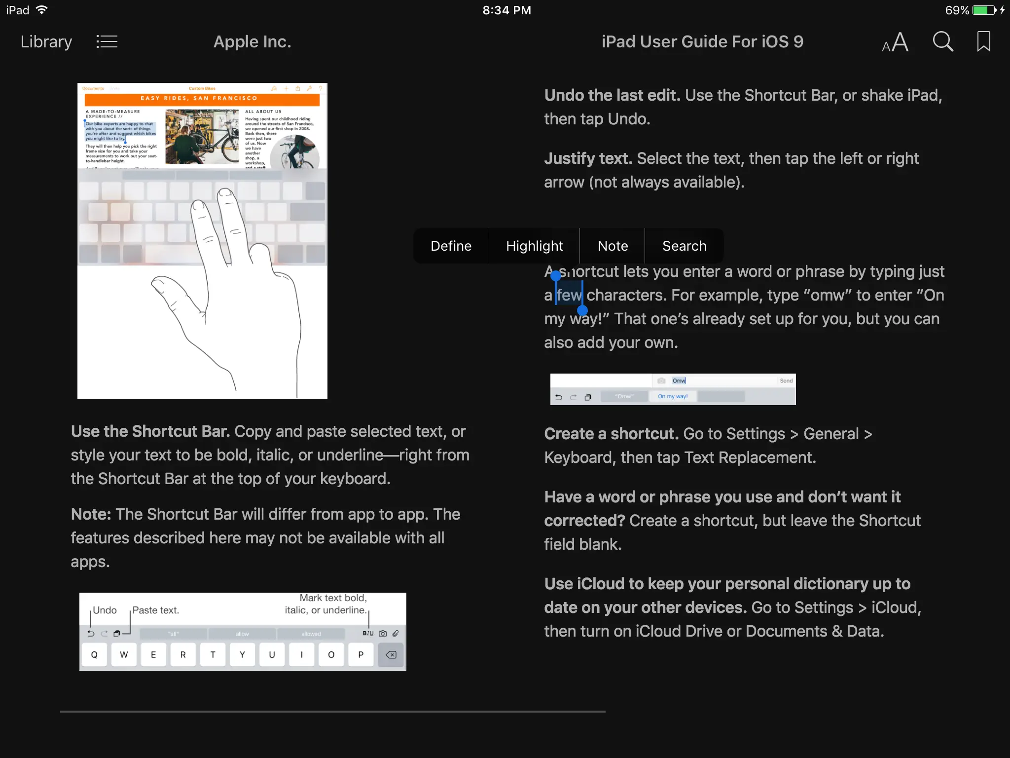 I lost the highlighting option in iBooks Apple iPad Forum 🍎