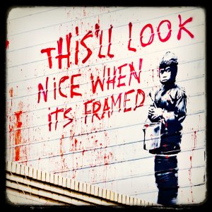 Banksy in San Fransisco by Thomas Hawk