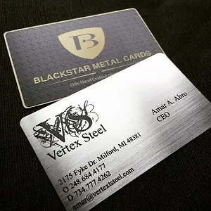 Media 'Steel Company Metal Business Cards' in album 'Using metal business cards'