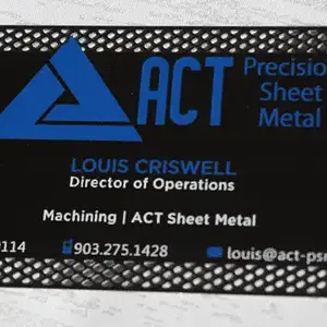 Media 'Steel Matt Black Company Business Cards' in album 'Using metal business cards'