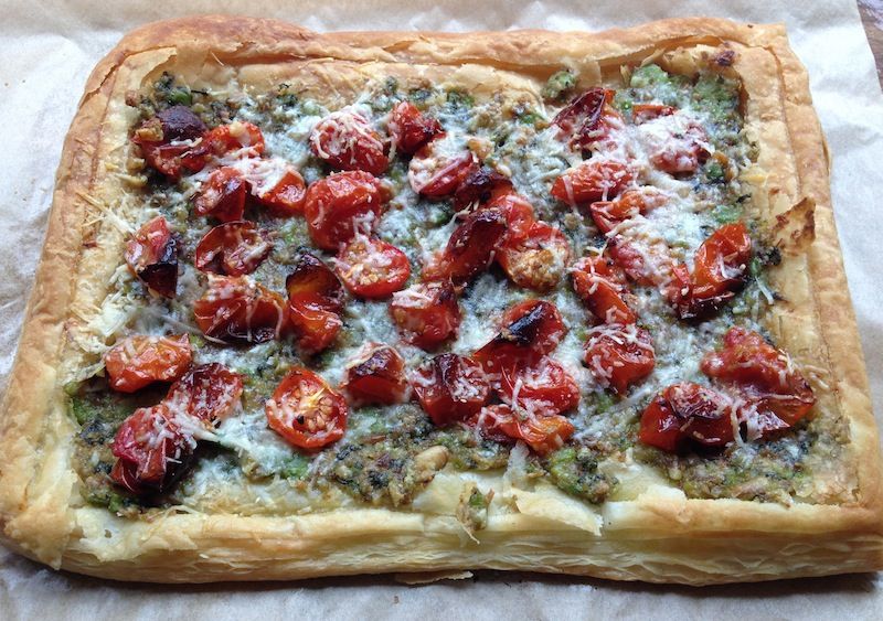 Brie and Tomato Tart