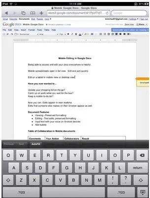 google docs desktop