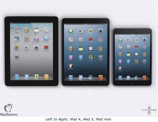 iPad 5 renders